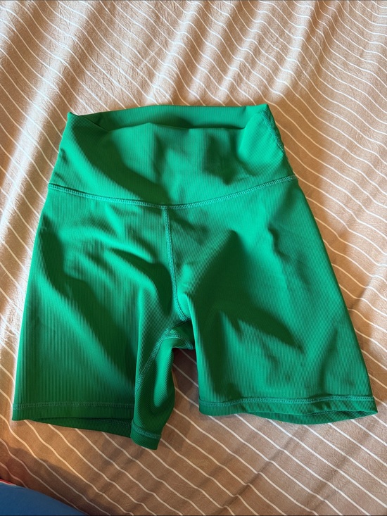 Wilo The Label Pants - High-Rise Green Women's Bike Shorts